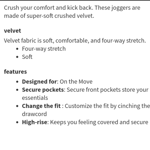 Lululemon Ready to Crush, Velvet Joggers - Picture 9 of 10